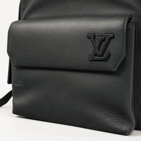Louis Vuitton Takeoff Black Leather LV Monogram Backpack - Picture 10 of 14